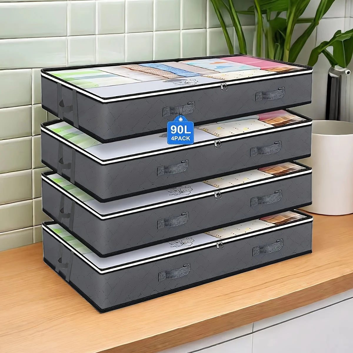 Dormella Underbed, Foldable Storage Bags, alternate view 13