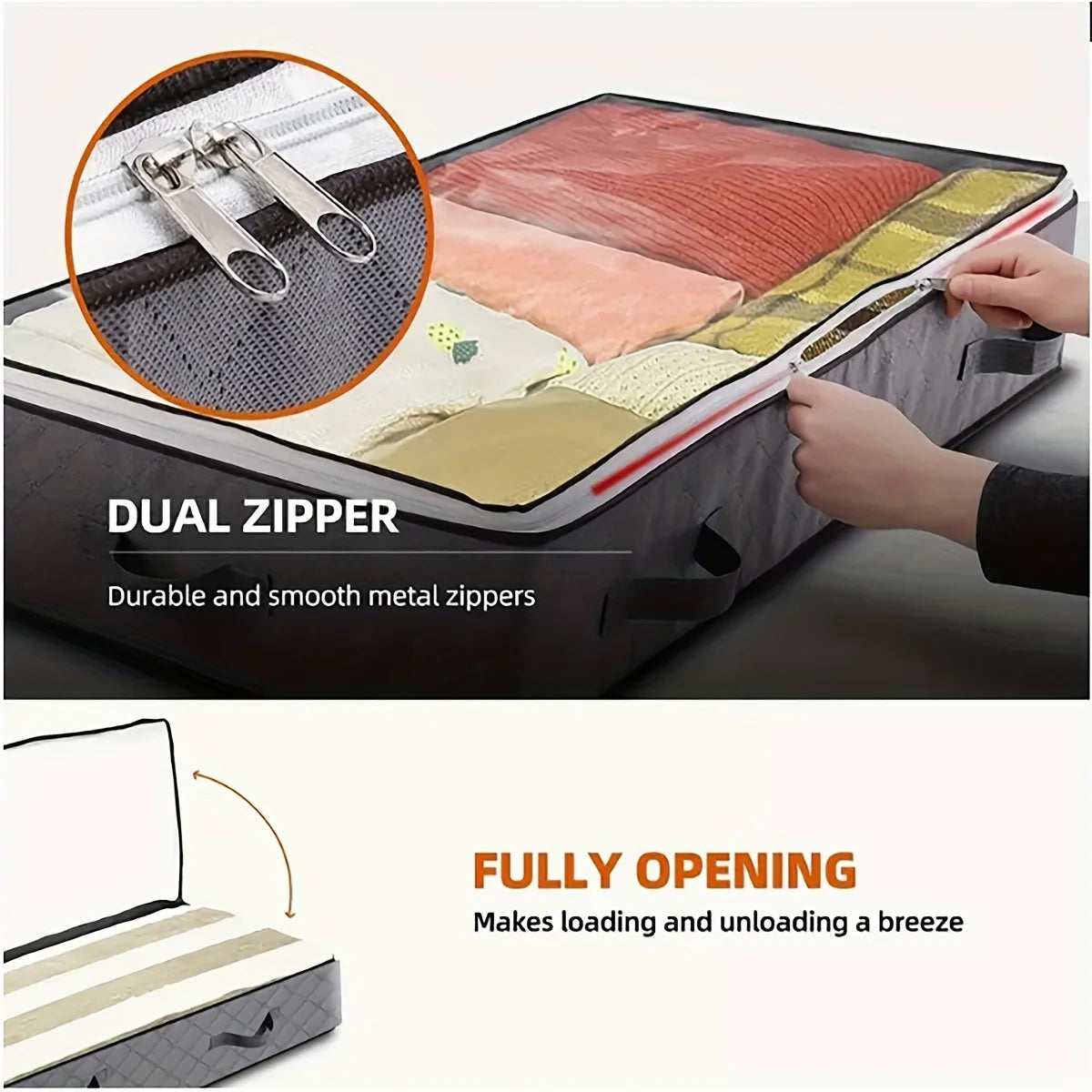 Dormella Underbed, Foldable Storage Bags, alternate view 10