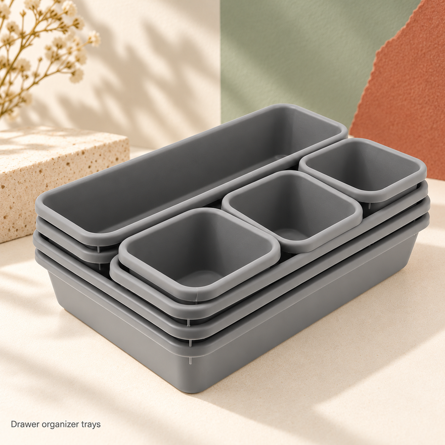 Dormella Drawer Set, 8-Piece Drawer Organizer Trays
